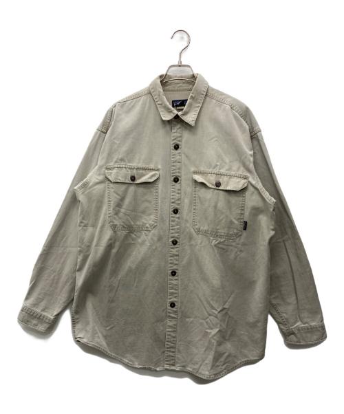 Patagonia（パタゴニア）Patagonia (パタゴニア) オーガニックコットンシャツ ライトグレー サイズ:Lの古着・服飾アイテム