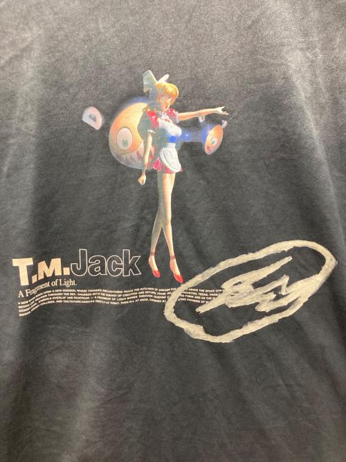 cactus jack（カクタス・ジャック）cactus jack (カクタス・ジャック) fragment (フラッグメント) 村上隆 (ムラカミタカシ) 半袖カットソー ブラック サイズ:XLの古着・服飾アイテム