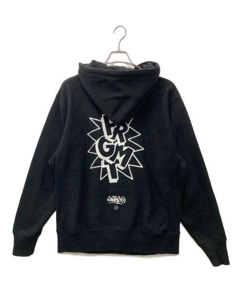 FRAGMENT DESIGN（フラグメントデザイン）FRAGMENT DESIGN (フラグメントデザイン) eric haze (エリック・ヘイズ) パーカー ブラック サイズ:Mの古着・服飾アイテム