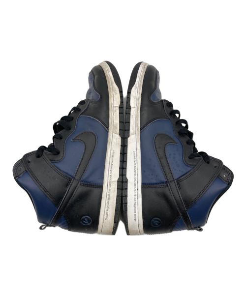 NIKE（ナイキ）NIKE (ナイキ) FRAGMENT DESIGN × NIKE DUNK HIGH  ネイビー サイズ:26.5の古着・服飾アイテム