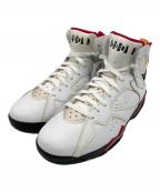 NIKEナイキ）の古着「ハイカットスニーカー」｜ホワイト/ブラック-カーディナル レッド