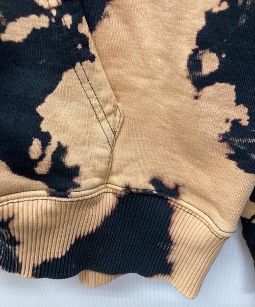 unknown（アンノーン）unknown (アンノーン) ジップパーカー ブラック×ベージュ サイズ:Ｍの古着・服飾アイテム