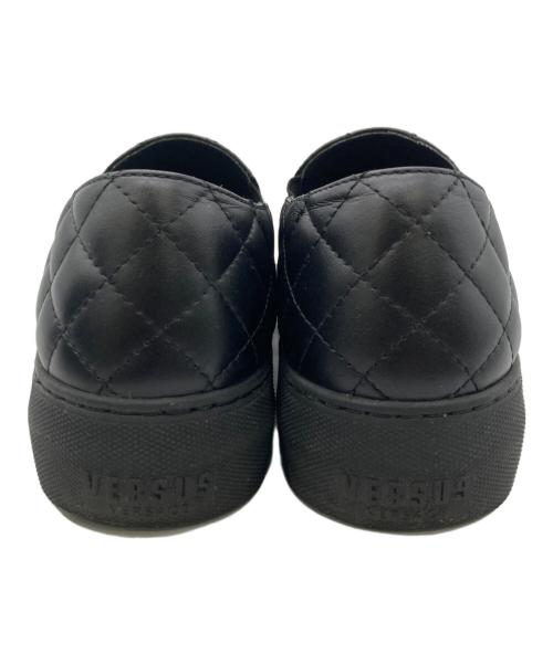 VERSUS VERSACE（ヴェルサス ヴェルサーチェ）VERSUS VERSACE (ヴェルサス ヴェルサーチェ) 厚底スリッポン ブラック サイズ:35の古着・服飾アイテム
