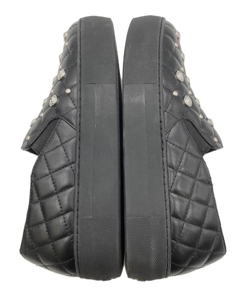 VERSUS VERSACE（ヴェルサス ヴェルサーチェ）VERSUS VERSACE (ヴェルサス ヴェルサーチェ) 厚底スリッポン ブラック サイズ:35の古着・服飾アイテム