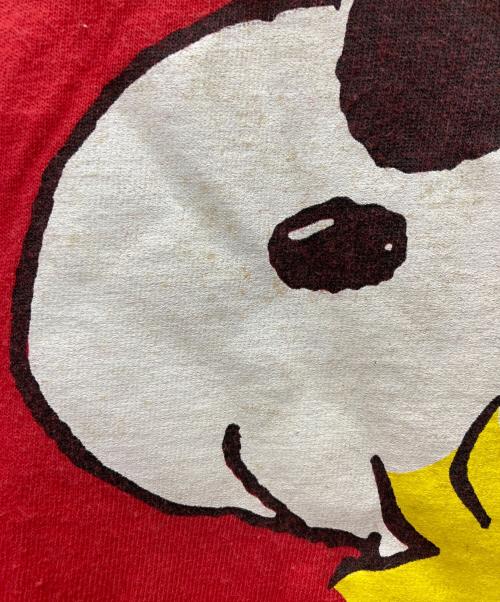 PEANUTS（ピーナッツ）PEANUTS (ピーナッツ) 半袖Tシャツ レッド サイズ:Lの古着・服飾アイテム