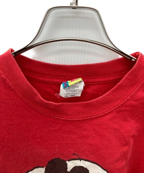PEANUTS（ピーナッツ）PEANUTS (ピーナッツ) 半袖Tシャツ レッド サイズ:Lの古着・服飾アイテム