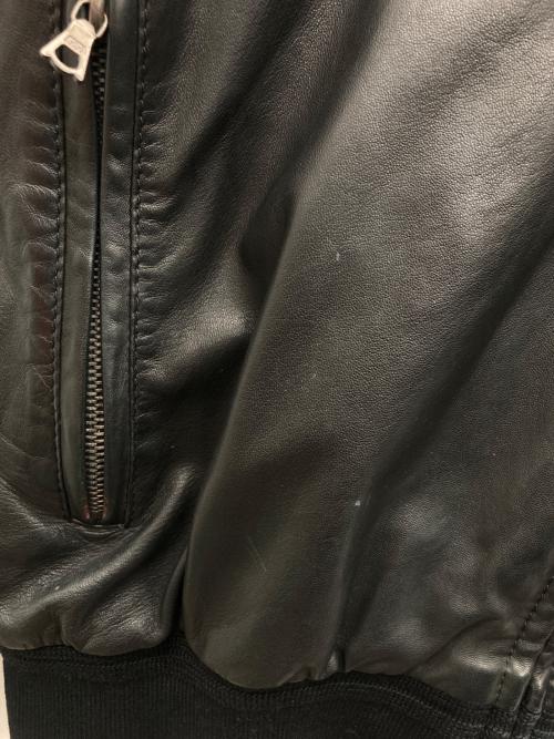 International Gallery BEAMS（インターナショナルギャラリービームス）International Gallery BEAMS (インターナショナルギャラリービームス) ラムレザージャケット ブラック サイズ:46の古着・服飾アイテム