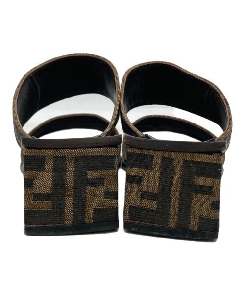 FENDI（フェンディ）FENDI (フェンディ) フィール　サンダル ブラウン サイズ:24.0の古着・服飾アイテム
