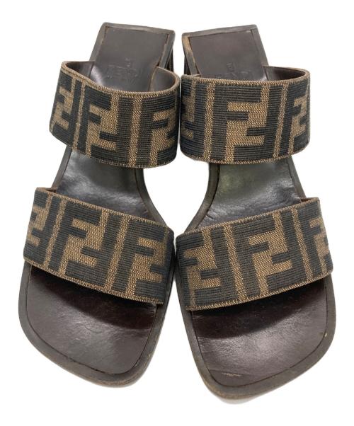 FENDI（フェンディ）FENDI (フェンディ) フィール　サンダル ブラウン サイズ:24.0の古着・服飾アイテム