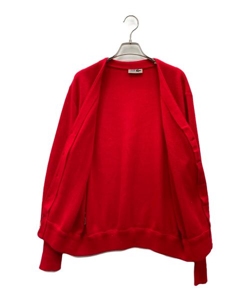 CHEMISE LACOSTE（シュミーズ ラコステ）CHEMISE LACOSTE (シュミーズ ラコステ) カーディガン レッド サイズ:1の古着・服飾アイテム