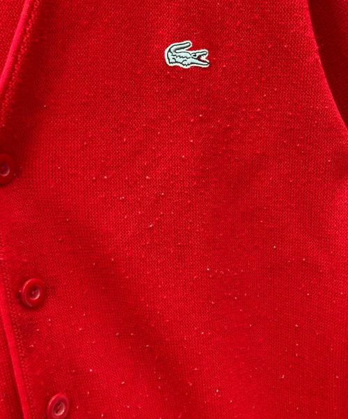 CHEMISE LACOSTE（シュミーズ ラコステ）CHEMISE LACOSTE (シュミーズ ラコステ) カーディガン レッド サイズ:1の古着・服飾アイテム