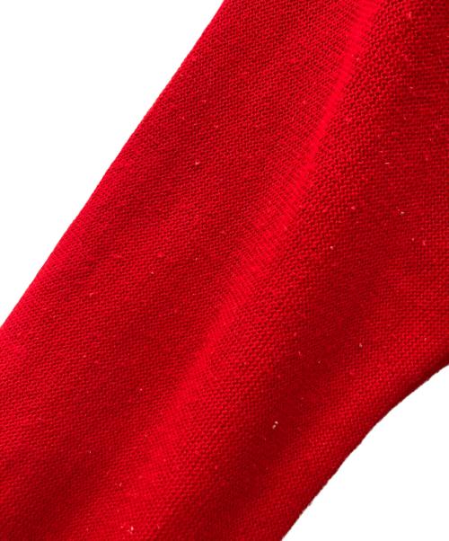 CHEMISE LACOSTE（シュミーズ ラコステ）CHEMISE LACOSTE (シュミーズ ラコステ) カーディガン レッド サイズ:1の古着・服飾アイテム