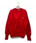 CHEMISE LACOSTE（シュミーズ ラコステ）の古着「カーディガン」｜レッド