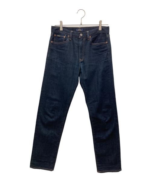 POLO RALPH LAUREN（ポロ・ラルフローレン）POLO RALPH LAUREN (ポロ・ラルフローレン) THE WAVERLY STRAIGHT HIGH RISE CROP インディゴ サイズ:W27の古着・服飾アイテム