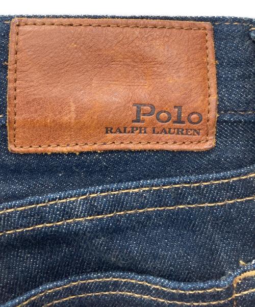 POLO RALPH LAUREN（ポロ・ラルフローレン）POLO RALPH LAUREN (ポロ・ラルフローレン) THE WAVERLY STRAIGHT HIGH RISE CROP インディゴ サイズ:W27の古着・服飾アイテム