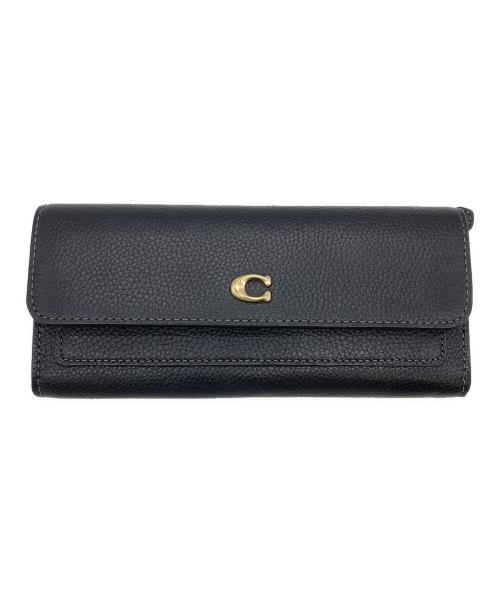 COACH（コーチ）COACH (コーチ) ミラロングフラップウォレット ブラックの古着・服飾アイテム