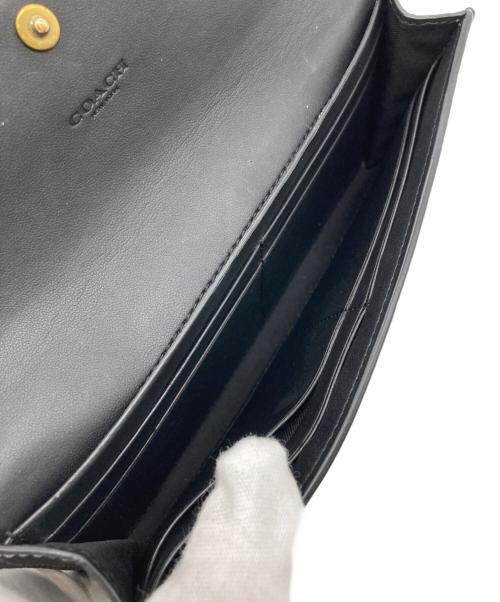 COACH（コーチ）COACH (コーチ) ミラロングフラップウォレット ブラックの古着・服飾アイテム