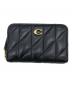 COACH（コーチ）の古着「スモールジップアラウンドカードケース」｜ブラック