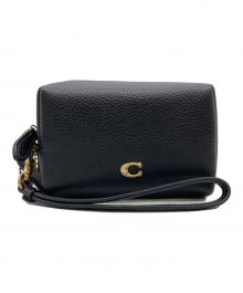 COACH（コーチ）の古着「エッセンシャルミニコスメティックポーチ」｜ブラック