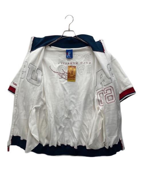 PLATINUM FUBU（プラチナムフブ）PLATINUM FUBU (プラチナムフブ) Muhammad Ali 半袖スウェット ホワイト サイズ:Lの古着・服飾アイテム