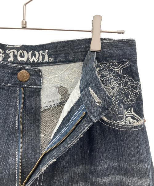 DOG TOWN（ドッグ タウン）DOG TOWN (ドッグ タウン) デニムパンツ ブラック サイズ:不明の古着・服飾アイテム