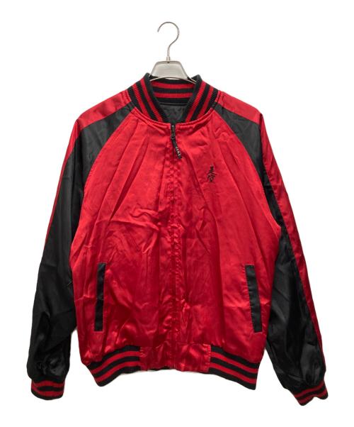 zeky（ゼキー）zeky (ゼキー) スカジャン ブラック×レッド サイズ:Lの古着・服飾アイテム
