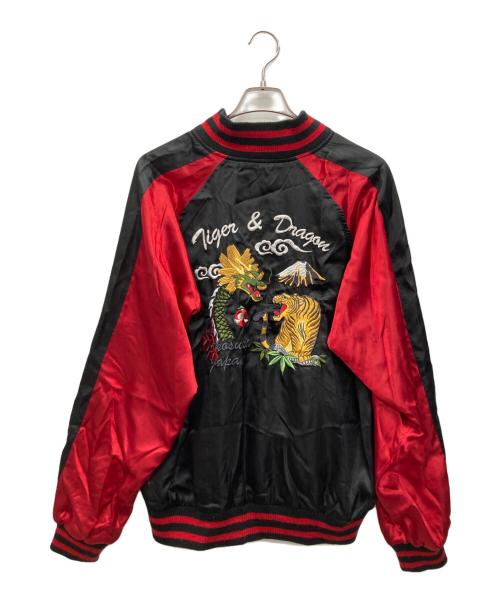 zeky（ゼキー）zeky (ゼキー) スカジャン ブラック×レッド サイズ:Lの古着・服飾アイテム