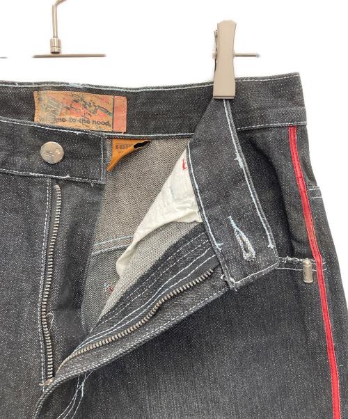 ARME（アーミー）ARME (アーミー) 刺繍デニムパンツ ブラック サイズ:W32の古着・服飾アイテム
