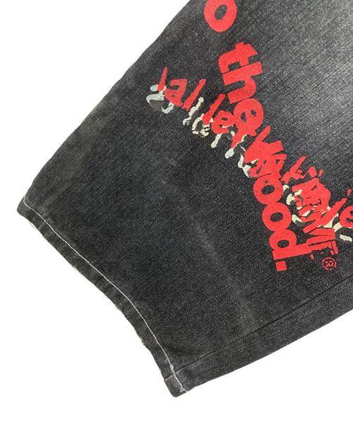 ARME（アーミー）ARME (アーミー) 刺繍デニムパンツ ブラック サイズ:W32の古着・服飾アイテム