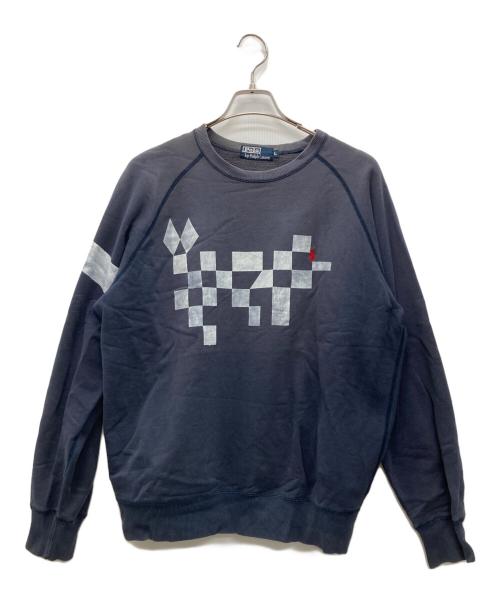 POLO RALPH LAUREN（ポロ・ラルフローレン）POLO RALPH LAUREN (ポロ・ラルフローレン) クルーネックスウェット チャコールグレー サイズ:Lの古着・服飾アイテム