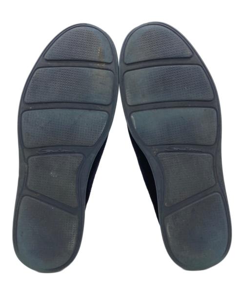 Santoni（サントーニ）Santoni (サントーニ) スウェードスリッポン ブラック サイズ:6の古着・服飾アイテム