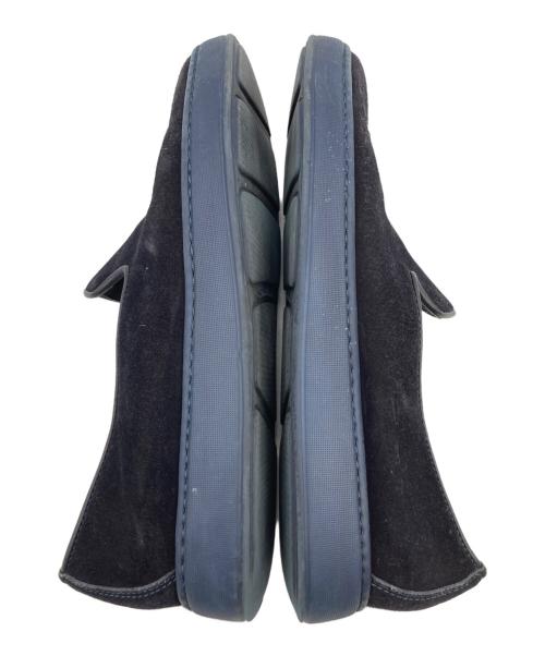 Santoni（サントーニ）Santoni (サントーニ) スウェードスリッポン ブラック サイズ:6の古着・服飾アイテム