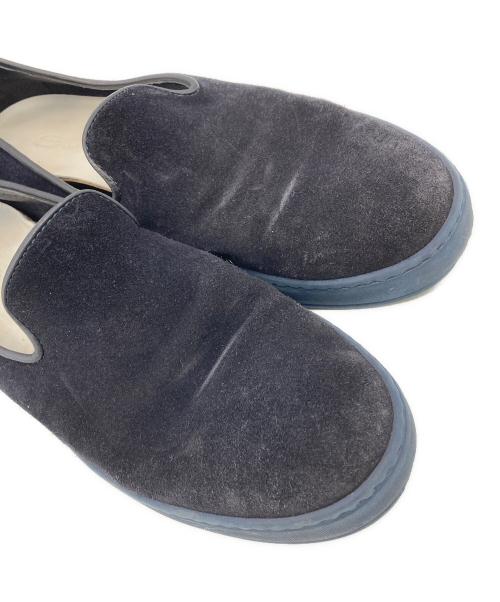 Santoni（サントーニ）Santoni (サントーニ) スウェードスリッポン ブラック サイズ:6の古着・服飾アイテム