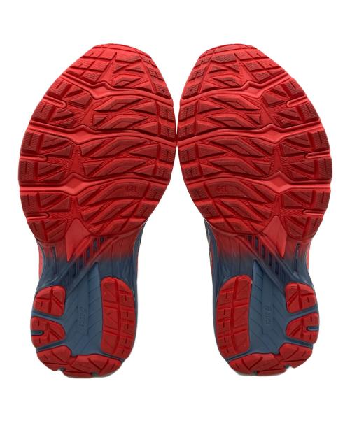 asics（アシックス）asics (アシックス) ローカットスニーカー レッド×ネイビー サイズ:27.0cmの古着・服飾アイテム