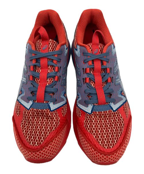 asics（アシックス）asics (アシックス) ローカットスニーカー レッド×ネイビー サイズ:27.0cmの古着・服飾アイテム