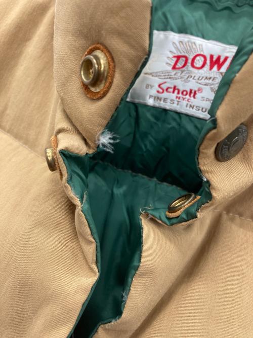 Schott（ショット）Schott (ショット) ダウンベスト オリーブ サイズ:Sの古着・服飾アイテム