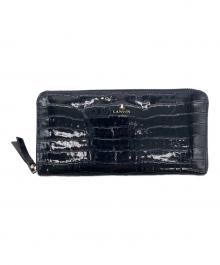 LANVIN（ランバン）の古着「ラウンドファスナー財布」｜ネイビー