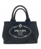 PRADAプラダ）の古着「カナパミニトートバッグ」｜ブラック
