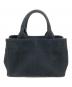 PRADA (プラダ) カナパミニトートバッグ ブラック：45000円