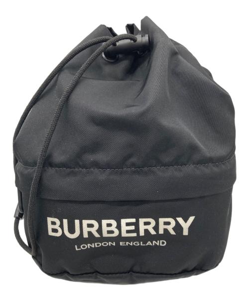 BURBERRY（バーバリー）BURBERRY (バーバリー) ドローコードポーチ ブラックの古着・服飾アイテム