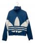 adidas（アディダス）の古着「ビッグ トレフォイル トラックジャケット」｜ブルー×ホワイト