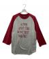 stussy（ステューシー）の古着「ラグランカットソー」｜グレー×レッド