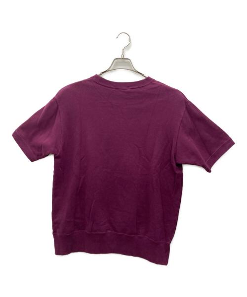 A BATHING APE（アベイシングエイプ）A BATHING APE (アベイシングエイプ) プリント半袖スウェットTシャツ パープル サイズ:Lの古着・服飾アイテム