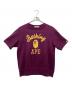 A BATHING APE（アベイシングエイプ）の古着「プリント半袖スウェットTシャツ」｜パープル