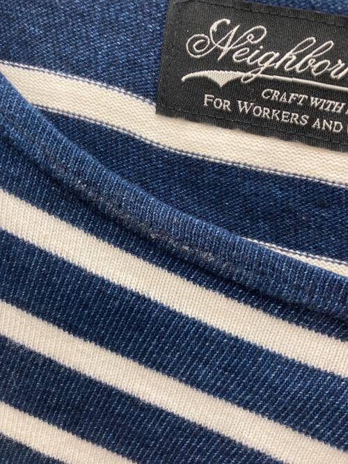 NEIGHBORHOOD（ネイバーフッド）NEIGHBORHOOD (ネイバーフッド) ボーダーカットソー インディゴ サイズ:Ｍの古着・服飾アイテム