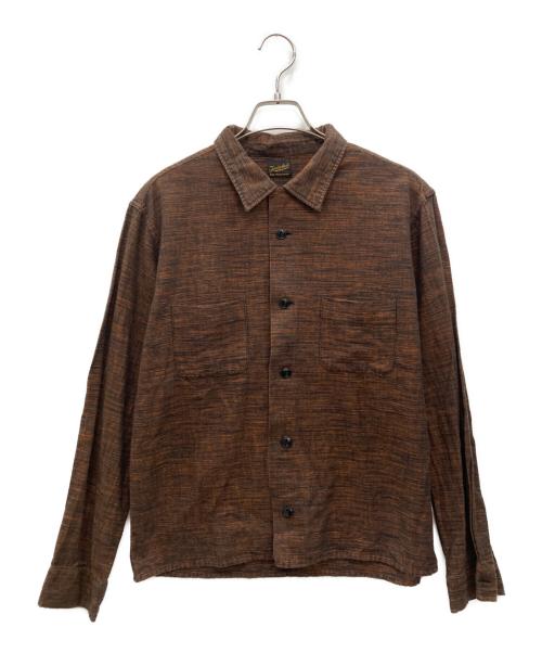 TENDERLOIN（テンダーロイン）TENDERLOIN (テンダーロイン) オープンカラーシャツ ブラウン サイズ:X-SMALLの古着・服飾アイテム