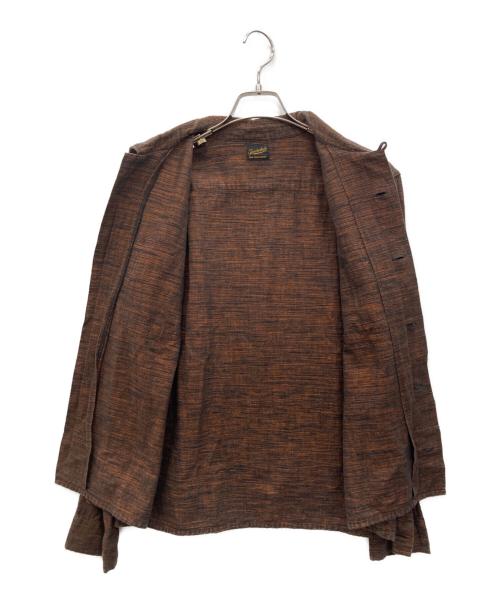 TENDERLOIN（テンダーロイン）TENDERLOIN (テンダーロイン) オープンカラーシャツ ブラウン サイズ:X-SMALLの古着・服飾アイテム