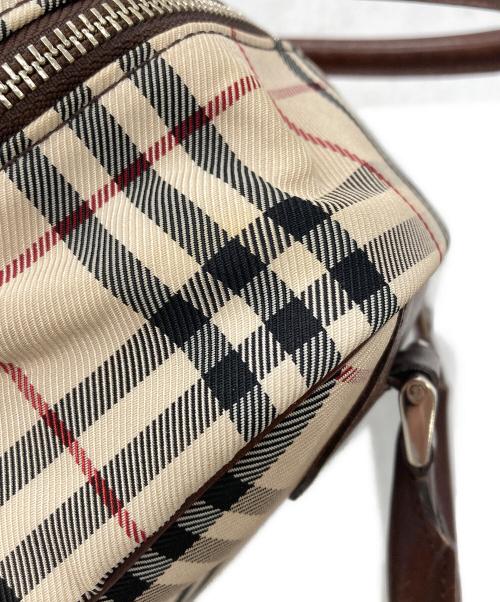 BURBERRY（バーバリー）BURBERRY (バーバリー) スクエアハンドバッグ ブラウンの古着・服飾アイテム