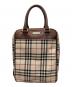 BURBERRY（バーバリー）の古着「スクエアハンドバッグ」｜ブラウン