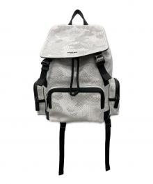 MICHAEL KORS（マイケルコース）の古着「Henry Camo Perforated Leather Backpack」｜ホワイト